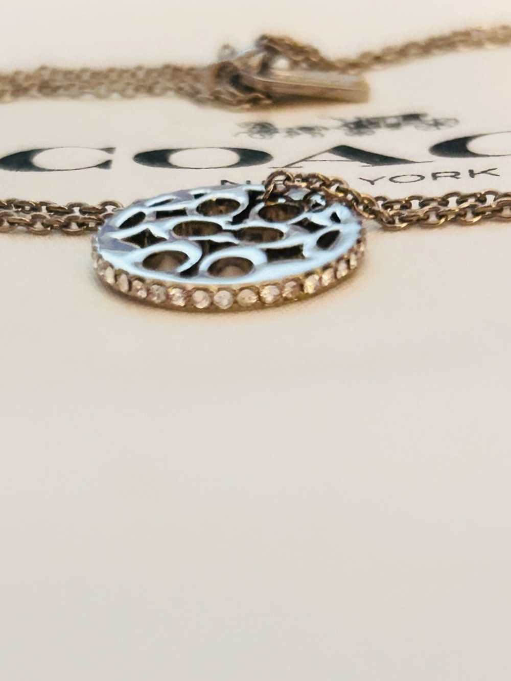 Coach Swarovski Charm Necklace ( NECKLACE ONLY ) - Picture 4 of 12
